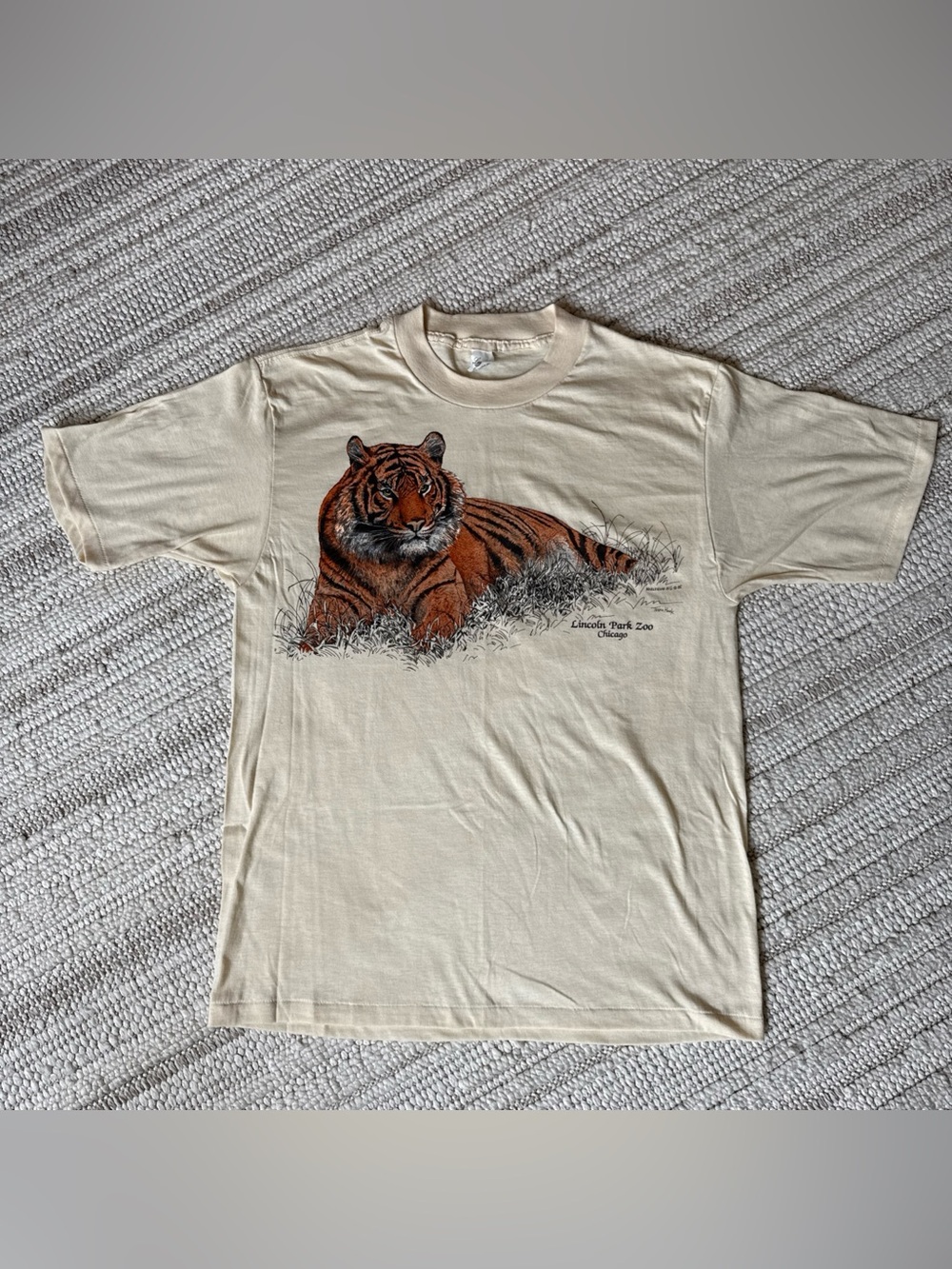 Vintage Single Stitch 1985 Harlequin Teena Houck Tiger XL Shirt Rare Vintage Vtg